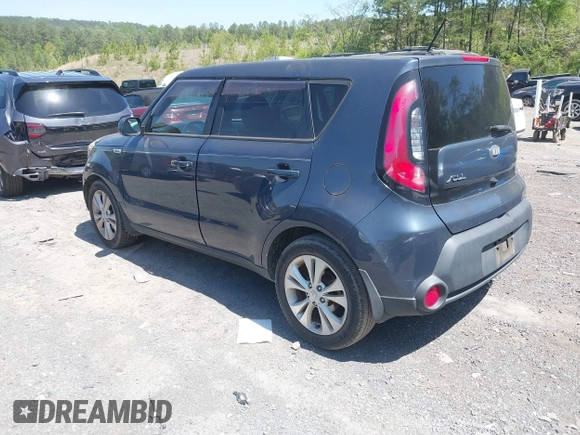 2015 Kia Soul + with VIN KNDJP3A59F7201259, listed as a IAAI auction lot 42029984 with 70,559 mi miles. Bid and sale history available at carsss.com. Image 3.