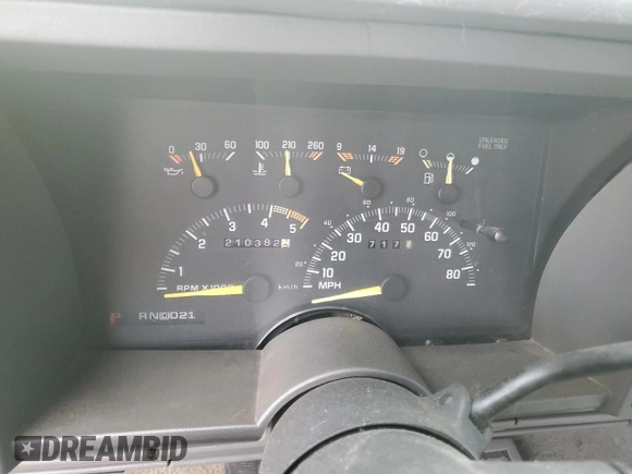 1993 Chevrolet Blazer z VIN 1GNEK18K0PJ341907, wystawiony jako Copart lot #46688435 z przebiegiem 210 382 mil mil oraz Szkoda całkowita • Salvage title. Historia ofert i sprzedaży dostępna na DreamBid. Obrazek 9.