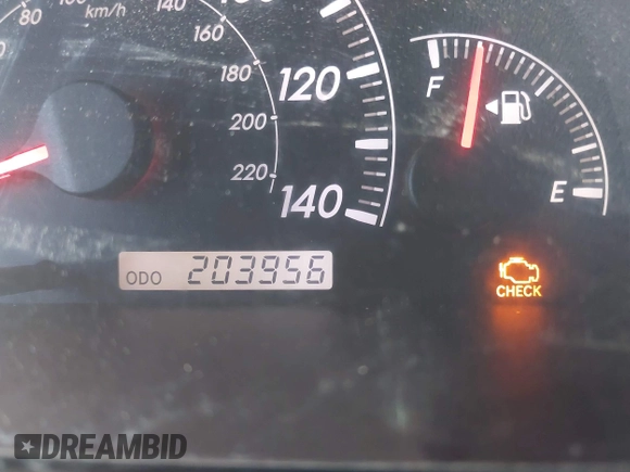2005 Toyota Camry LE with VIN 4T1BF32K25U595176, listed as a IAAI auction lot 41932171 with 203,956 mi miles and . Bid and sale history available at DreamBid. Image 7.