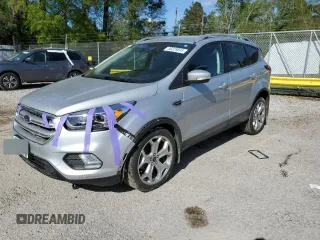 2019 Ford Escape Titanium with VIN 1FMCU9J96KUA05892, listed as a Copart auction lot 50228845 with 73,209 mi miles and Salvage Title. Bid and sale history available at carsss.com. Image 1.
