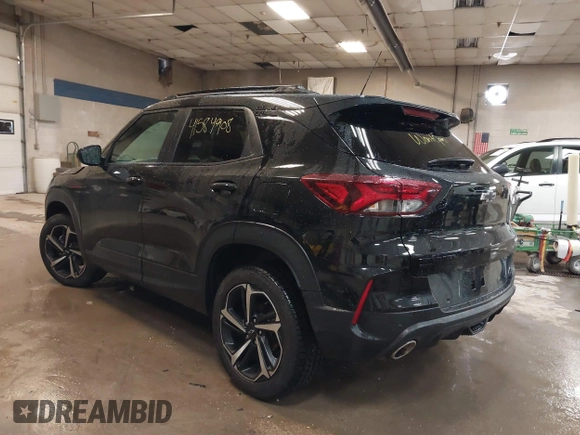 2022 Chevrolet TrailBlazer RS with VIN KL79MUSL8NB031399, listed as a IAAI auction lot 41584908 with 86,065 mi miles. Bid and sale history available at carsss.com. Image 3.
