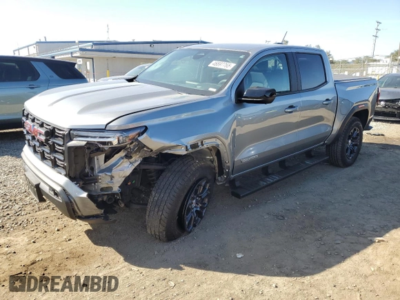 2024 GMC Canyon 2WD Elevation with VIN 1GTP5BEK1R1105112, listed as a Copart auction lot 46897765 with 19,334 mi miles and Salvage Title. Bid and sale history available at carsss.com. Image 1.