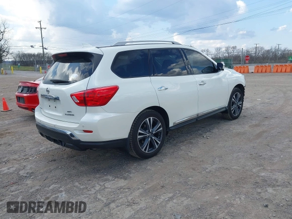 2019 Nissan Pathfinder S z VIN 5N1DR2MM5KC635874, wystawiony jako IAAI lot #41790147 z przebiegiem 97 710 mil mil oraz . Historia ofert i sprzedaży dostępna na DreamBid. Obrazek 4.