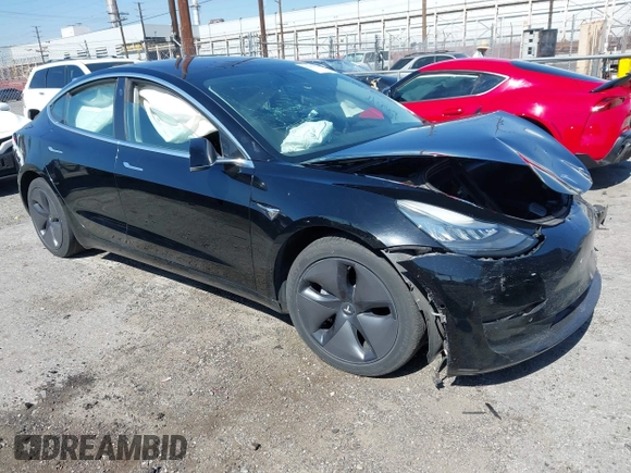 2018 Tesla Model 3 Long Range Battery with VIN 5YJ3E1EB9JF183920, listed as a IAAI auction lot 41657742 with 107,358 mi miles and . Bid and sale history available at DreamBid. Image 1.