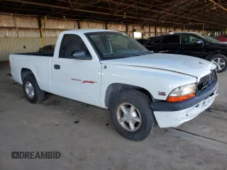 1999 Dodge Dakota SLT with VIN 1B7FL26X6XS180827, listed as a Copart auction lot 85789944 with 85,166 mi miles and Salvage Title. Bid and sale history available at carsss.com. Image 4.