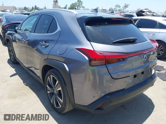 2020 Lexus UX 250h with VIN JTHP9JBH9L2020588, listed as a IAAI auction lot 42543365 with 61,792 mi miles and . Bid and sale history available at DreamBid. Image 3.