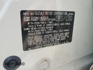 2013 Suzuki Grand Vitara Premium z VIN JS3TE0D62D4100310, wystawiony jako Copart lot #54916065 z przebiegiem 116 428 mil mil oraz Szkoda całkowita • Salvage title. Historia ofert i sprzedaży dostępna na DreamBid. Obrazek 13.
