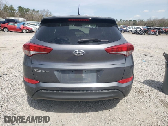 2018 Hyundai Tucson SE with VIN KM8J23A47JU801550, listed as a Copart auction lot 48993855 with 81,512 mi miles and Salvage Title. Bid and sale history available at carsss.com. Image 6.