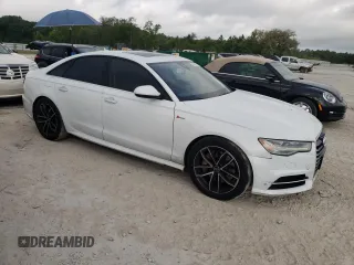 2016 Audi A6 3.0T Prestige with VIN WAUHGAFC3GN114316, listed as a Copart auction lot 54568015 with 105,855 mi miles and Salvage Title. Bid and sale history available at carsss.com. Image 4.