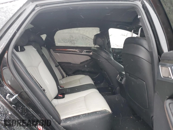 2019 Genesis G80 3.3T Sport with VIN KMHGN4JB0KU285684, listed as a Copart auction lot 42705015 with 104,352 mi miles and Salvage Title. Bid and sale history available at carsss.com. Image 10.
