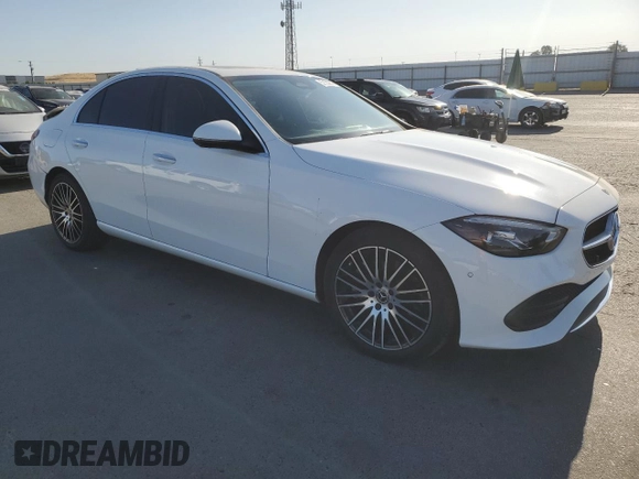 2023 Mercedes-Benz C 300 with VIN W1KAF4GB4PR128514, listed as a Copart auction lot 57564215 with 41,578 mi miles and Salvage title. Bid and sale history available at DreamBid. Image 4.