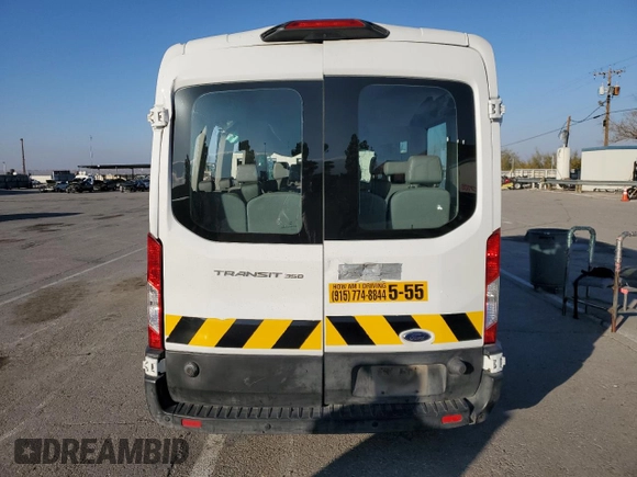 2019 Ford Transit Passenger XL with VIN 1FBAX2CM8KKB74307, listed as a Copart auction lot 82983424 with 114,377 mi miles and Salvage Title. Bid and sale history available at carsss.com. Image 6.
