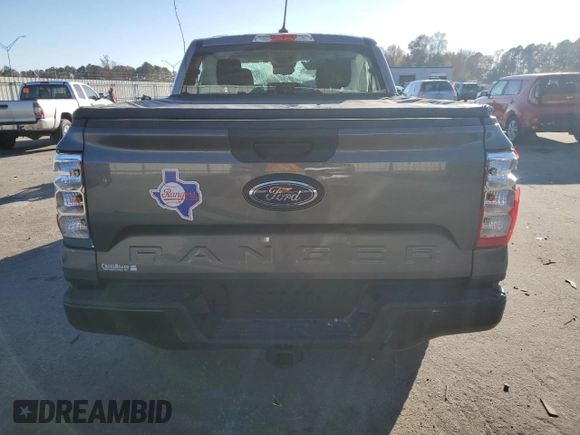 2024 Ford Ranger XL with VIN 1FTER4BH6RLE14286, listed as a Copart auction lot 83205414 with 10,704 mi miles and Salvage Title. Bid and sale history available at carsss.com. Image 6.