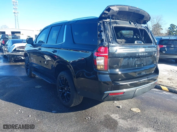 2023 Chevrolet Tahoe LT with VIN 1GNSKNKD1PR129457, listed as a IAAI auction lot 41280748 with 28,828 mi miles. Bid and sale history available at carsss.com. Image 3.