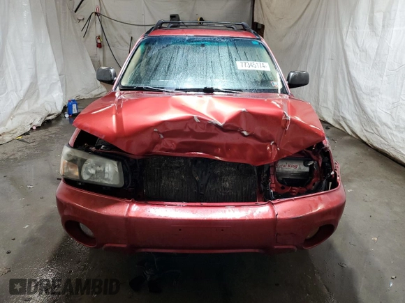 2003 Subaru Forester XS with VIN JF1SG65653H768671, listed as a Copart auction lot 77345174 with 0 mi miles and Salvage Title. Bid and sale history available at carsss.com. Image 5.