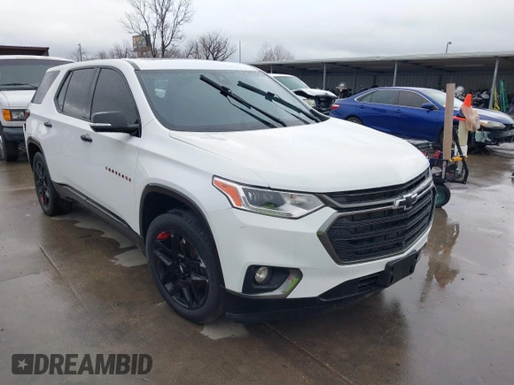 2020 Chevrolet Traverse Premier with VIN 1GNEVKKW2LJ259101, listed as a IAAI auction lot 41547343 with 52,140 mi miles. Bid and sale history available at carsss.com. Image 1.