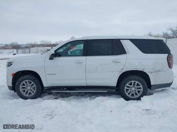 2023 Chevrolet Tahoe LT with VIN 1GNSKNKD8PR236585, listed as a IAAI auction lot 41529148 with 55,377 mi miles. Bid and sale history available at carsss.com. Image 14.