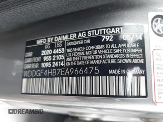 2014 Mercedes-Benz C 250 Sport with VIN WDDGF4HB7EA966475, listed as a IAAI auction lot 42777680 with 148,432 mi miles and . Bid and sale history available at DreamBid. Image 9.