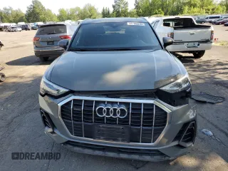 2020 Audi Q3 S line Premium with VIN WA1DECF35L1032280, listed as a Copart auction lot 58786915 with 48,006 mi miles and Salvage title. Bid and sale history available at DreamBid. Image 5.
