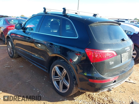 2012 Audi Q5 3.2L Premium Plus with VIN WA1DKAFP4CA010707, listed as a IAAI auction lot 41326651 with 178,170 mi miles. Bid and sale history available at carsss.com. Image 3.