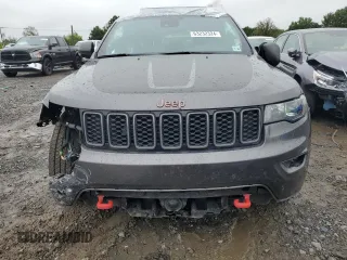 2021 Jeep Grand Cherokee Trailhawk with VIN 1C4RJFLGXMC716795, listed as a Copart auction lot 63232324 with 0 mi miles and Salvage Title. Bid and sale history available at carsss.com. Image 5.