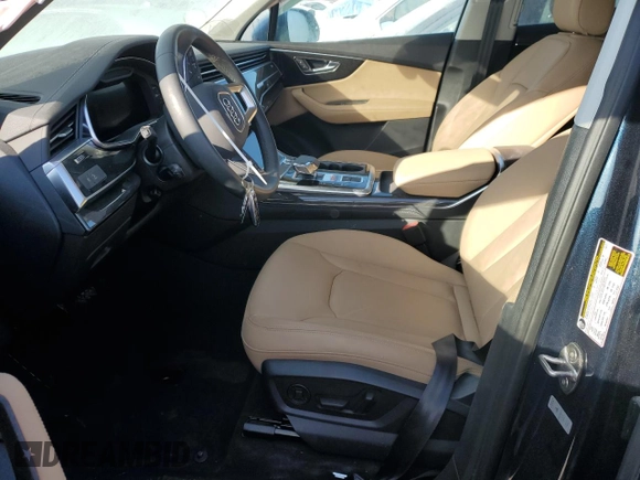 2024 Audi Q7 Premium Plus with VIN WA1LCBF73RD002748, listed as a Copart auction lot 83839434 with 8,267 mi miles and Non Repairable. Bid and sale history available at carsss.com. Image 7.