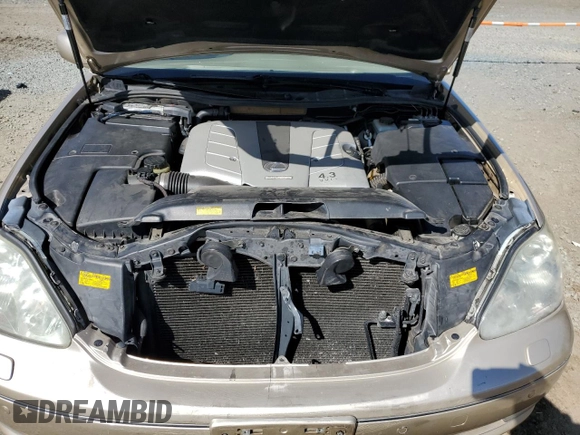 2004 Lexus LS 430 with VIN JTHBN36FX40145882, listed as a Copart auction lot 47638905 with 161,238 mi miles and Salvage Title. Bid and sale history available at DreamBid. Image 11.