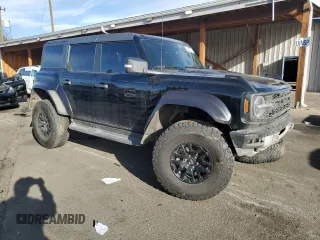 2023 Ford Bronco Raptor with VIN 1FMEE5JR4PLA93286, listed as a Copart auction lot 48144375 with 36,348 mi miles and Salvage title. Bid and sale history available at DreamBid. Image 4.