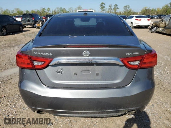 2017 Nissan Maxima SV with VIN 1N4AA6AP8HC371293, listed as a Copart auction lot 50260255 with 110,225 mi miles and Salvage Title. Bid and sale history available at carsss.com. Image 6.