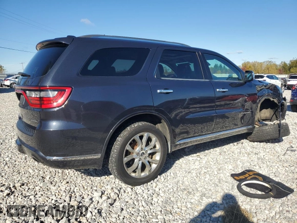 2016 Dodge Durango Citadel Anodized Platinum with VIN 1C4SDJETXGC402123, listed as a Copart auction lot 75584144 with 111,333 mi miles and Clean title. Bid and sale history available at DreamBid. Image 3.