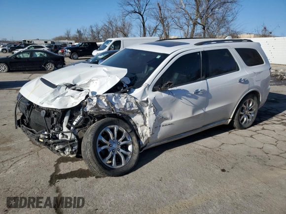 2018 Dodge Durango Citadel with VIN 1C4RDJEG0JC400423, listed as a Copart auction lot 42122825 with 123,903 mi miles and Salvage title. Bid and sale history available at DreamBid. Image 1.