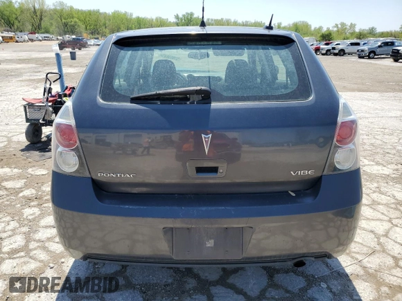 2010 Pontiac Vibe 1SA with VIN 5Y2SP6E86AZ414421, listed as a Copart auction lot 53953625 with 221,421 mi miles and Salvage title. Bid and sale history available at DreamBid. Image 6.