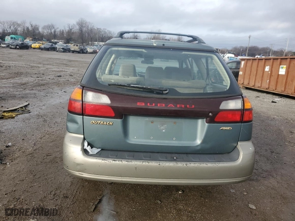 2001 Subaru Legacy Wagon Outback w/RB Equip with VIN 4S3BH665017645702, listed as a Copart auction lot 85477524 with 123,763 mi miles and Salvage Title. Bid and sale history available at carsss.com. Image 6.