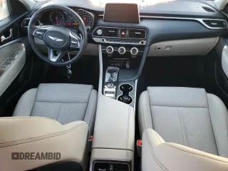 2021 Genesis G70 2.0T with VIN KMTG64LA9MU078432, listed as a Copart auction lot 73928124 with 22,301 mi miles and Non Repairable. Bid and sale history available at carsss.com. Image 8.