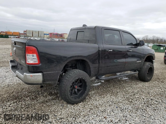 2019 Ram 1500 Big Horn/Lone Star with VIN 1C6RRFFG5KN846027, listed as a Copart auction lot 51250215 with 62,814 mi miles and Salvage Title. Bid and sale history available at carsss.com. Image 3.