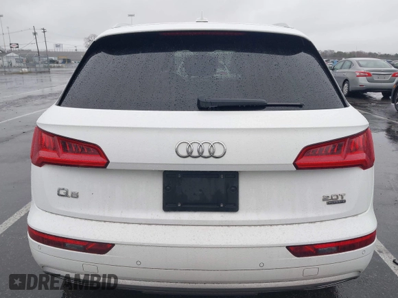 2018 Audi Q5 Premium Plus with VIN WA1BNAFY2J2111095, listed as a IAAI auction lot 41977544 with 107,852 mi miles. Bid and sale history available at carsss.com. Image 16.