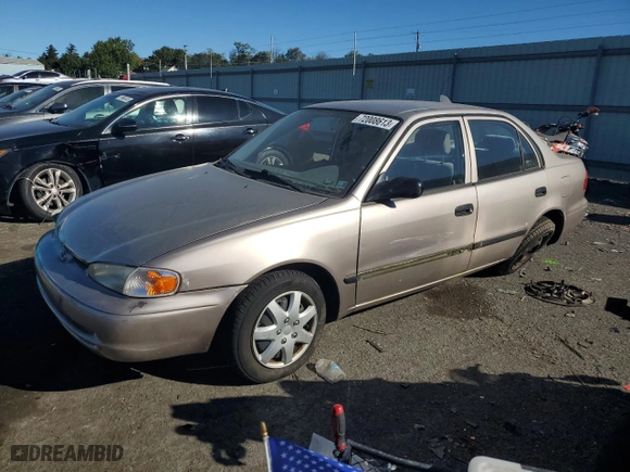 1998 Chevrolet Prizm with VIN 1Y1SK5289WZ434033, listed as a Copart auction lot 54037694 with NaN miles and Salvage Title. Bid and sale history available at carsss.com. Image 1.
