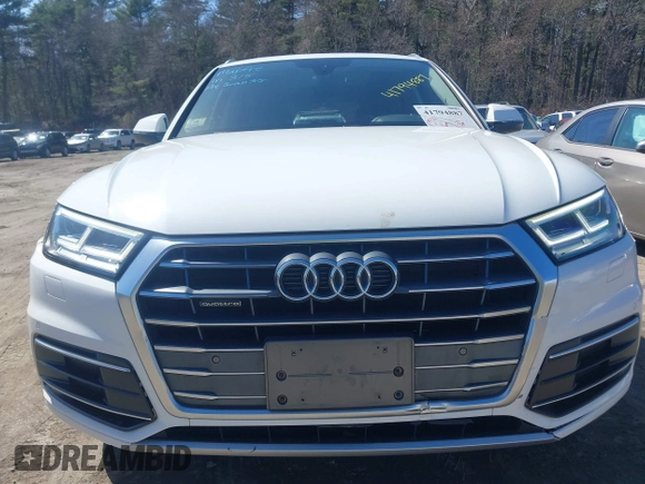 2018 Audi Q5 Premium Plus with VIN WA1BNAFY2J2082584, listed as a IAAI auction lot 41794887 with 53,877 mi miles. Bid and sale history available at carsss.com. Image 12.