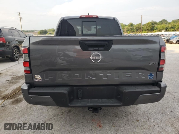 2022 Nissan Frontier SV with VIN 1N6ED1EJ0NN615902, listed as a Copart auction lot 59727044 with 0 mi miles and Non Repairable. Bid and sale history available at carsss.com. Image 6.