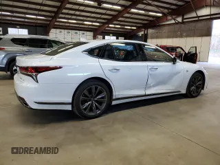 2019 Lexus LS with VIN JTHC51FF0K5006952, listed as a Copart auction lot 87219154 with 38,788 mi miles and Salvage Title. Bid and sale history available at carsss.com. Image 3.