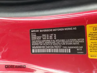 2017 MINI Convertible John Cooper Works with VIN WMWWH9C34H3A78207, listed as a Copart auction lot 63349794 with 39,360 mi miles and Salvage Title. Bid and sale history available at carsss.com. Image 12.