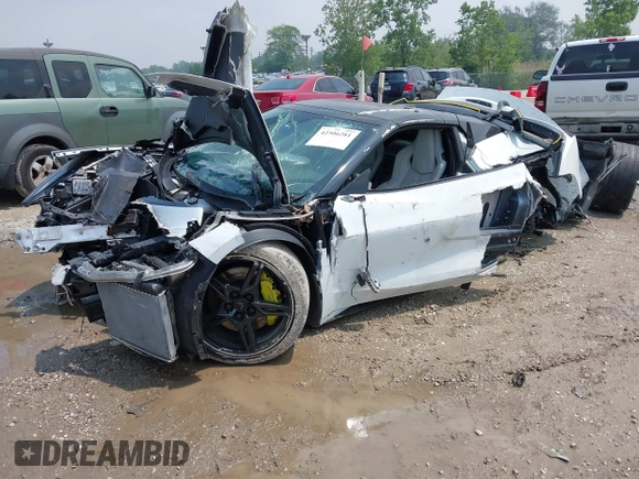 2022 Chevrolet Corvette 2LT with VIN 1G1YB3D43N5104612, listed as a IAAI auction lot 42306281 with Not provided miles and . Bid and sale history available at DreamBid. Image 2.