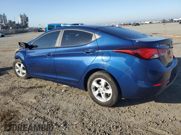 2015 Hyundai Elantra SE z VIN 5NPDH4AE3FH583168, wystawiony jako Copart lot #57910345 z przebiegiem 110 291 mil mil oraz Szkody całkowita. Historia ofert i sprzedaży dostępna na DreamBid. Obrazek 2.
