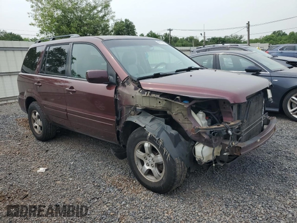 2007 Honda Pilot EX-L with VIN 2HKYF18597H523361, listed as a Copart auction lot 60176195 with 143,902 mi miles and Salvage title. Bid and sale history available at DreamBid. Image 4.