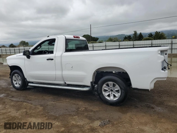 2024 Chevrolet Silverado 1500 Work Truck with VIN 3GCNAAED3RG341129, listed as a Copart auction lot 50421585 with 6,627 mi miles and Clean Title. Bid and sale history available at carsss.com. Image 2.