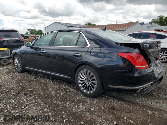 2018 Genesis G90 Premium z VIN KMHG34JA1JU049041, wystawiony jako Copart lot #56941235 z przebiegiem 66 778 mil mil oraz Szkody całkowita. Historia ofert i sprzedaży dostępna na DreamBid. Obrazek 2.