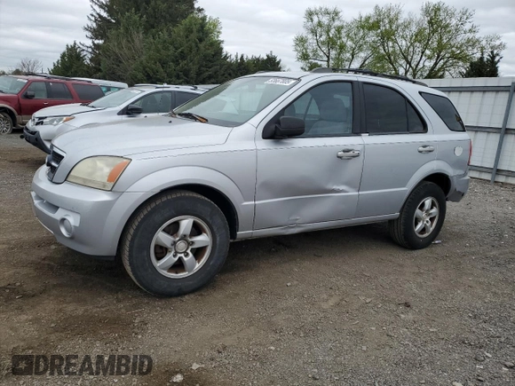 2006 Kia Sorento LX with VIN KNDJD733265522597, listed as a Copart auction lot 53667805 with 97,823 mi miles and Salvage Title. Bid and sale history available at DreamBid. Image 1.