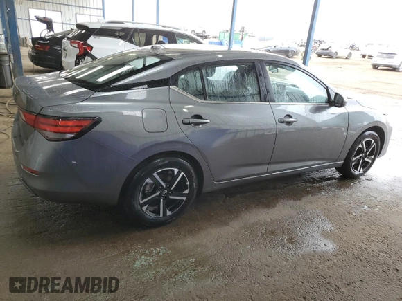 2025 Nissan Sentra SV with VIN 3N1AB8CV5SY280806, listed as a Copart auction lot 54550665 with 2,773 mi miles and Clean Title. Bid and sale history available at DreamBid. Image 3.