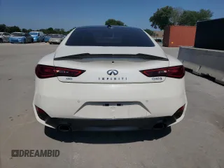 2021 Infiniti Q60 Luxe with VIN JN1EV7KLXMM470206, listed as a Copart auction lot 57438745 with 54,403 mi miles and Clean title. Bid and sale history available at DreamBid. Image 6.