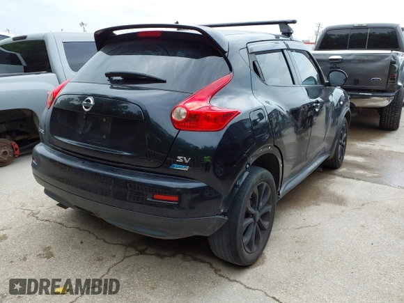 2013 Nissan Juke S with VIN JN8AF5MR5DT211244, listed as a IAAI auction lot 42066053 with 174,018 mi miles. Bid and sale history available at carsss.com. Image 4.